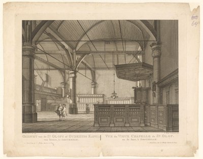 Interior of the St. Olaf Chapel in Amsterdam by Caspar Jacobsz. Philips