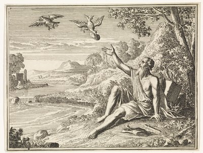 Elijah Fed by the Ravens by Caspar Luyken