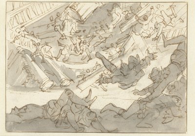 Collapse of the House of a Spanish Envoy by Caspar Luyken