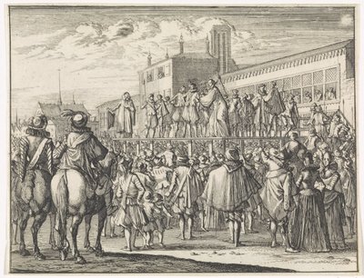 Public Speech by Master Godefroy Bousart in Arras by Caspar Luyken