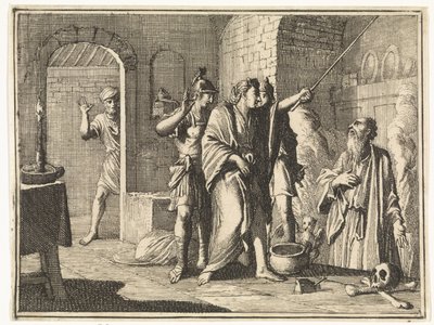 Saul with the Witch of Endor by Caspar Luyken