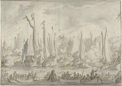 Mock Battle in Honor of the Visit of the Great Moscow Embassy by Caspar Luyken
