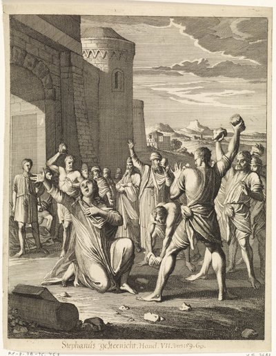 Stoning of Stephen Outside the Gates of Jerusalem by Caspar Luyken