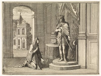 Wise Woman from Tekoa in Conversation with David by Caspar Luyken