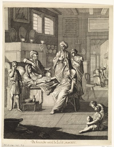 Visiting the Sick by Caspar Luyken