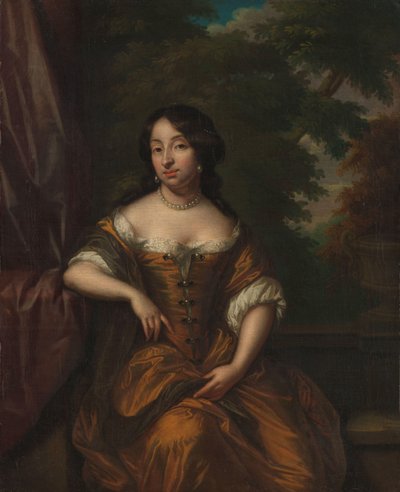 Portrait of Anna Maria Hoeufft (1646-1715), Wife of Jan Boudaen Courten by Caspar Netscher (copy after)