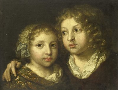 A Daughter and a Son by Caspar Netscher