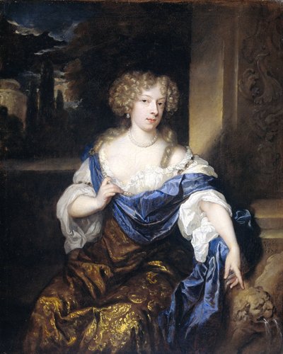 Portrait of Helena Catharina de Witte (1661-95), wife of Iman Mogge, Lord of Haamstede by Caspar Netscher