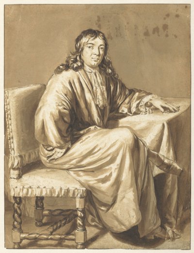 Portrait of Cornelis de Man by Caspar Netscher