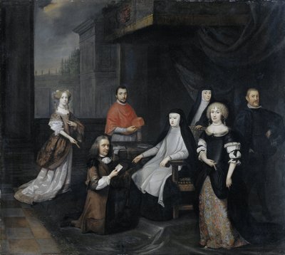 Reception of the Dutch Ambassador Hieronymus van Beverningk by the Spanish Queen-Regent Maria-Anna of Austria, 2 March 1671 by Caspar Netscher