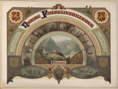 Illustration from the Book Norske Folkelivsbilleder by Adolph Tidemand and Published by Chr. Tønsberg by Caspar Scheuren