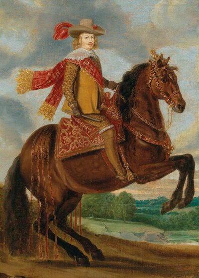 Equestrian Portrait of Cardinal-Infante Ferdinand of Austria 1609-1641 by Caspar de Crayer