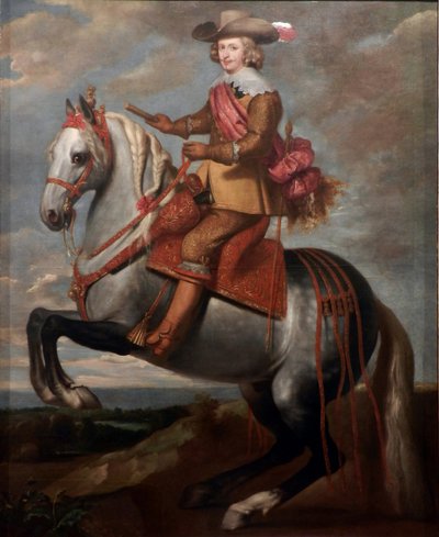 Equestrian portrait of Cardinal-Infante Ferdinand of Austria by Caspar de Crayer