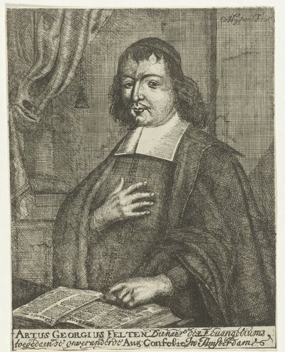 Portrait of Artus Georg Velten by Caspar van Huysum