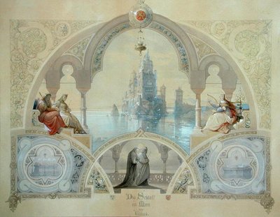 The Castle by the Sea by Casper Johann Nepomuk Scheuren