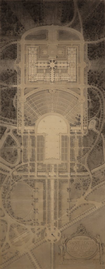 Forest Park, Saint Louis, Missouri: Showing Reclamation and Restoration of World’s Fair Grounds and Museum of Fine Arts by Cass Gilbert