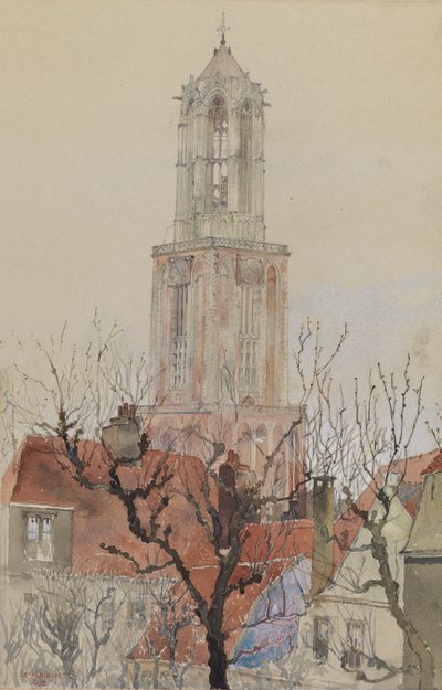 Tower of the Cathedral of Utrecht, Holland by Cass Gilbert
