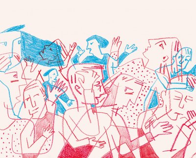 Chaotic Crowd Discussion by Catalina Somolinos