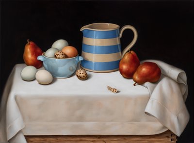 Still Life with Quail Feather by Catherine Abel