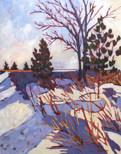 A Snowy Crossing by Catherine J Martzloff