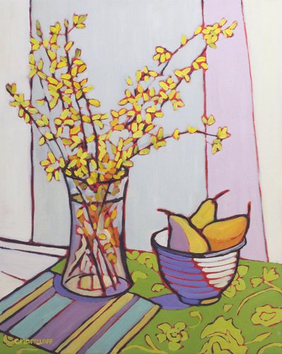 Collecting Forsythia (2023) by Catherine J Martzloff