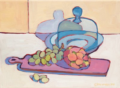 Dragon Fruit and Grapes, 2024 by Catherine J Martzloff
