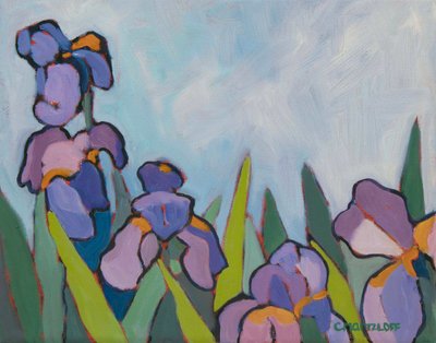The Iris Fields, 2022 by Catherine J Martzloff