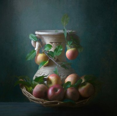 Autumn Apples Still Life by Catherine Wang