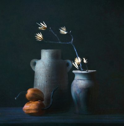 Moody Autumn Still Life by Catherine Wang