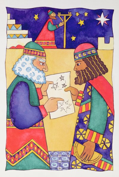 The Wise Men Looking for the Star of Bethlehem by Cathy Baxter
