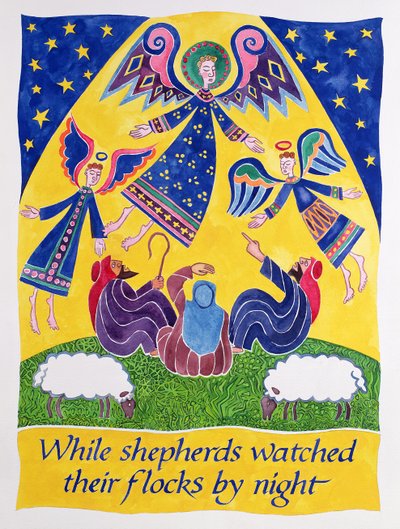 While Shepherds Watched Their Flocks by Night by Cathy Baxter