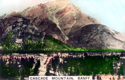 Cascade Mountain, Banff, Alberta, Canada, c1920s by Cavenders Ltd