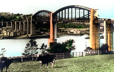 The Royal Albert Bridge, Saltash, Cornwall by Cavenders Ltd