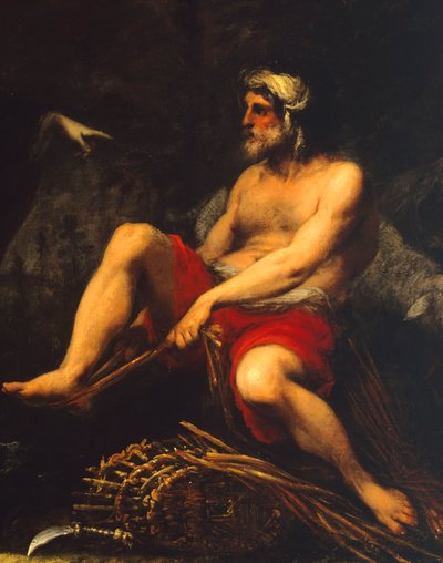 Erminia among Shepherds (detail) by Cecco  Bravo