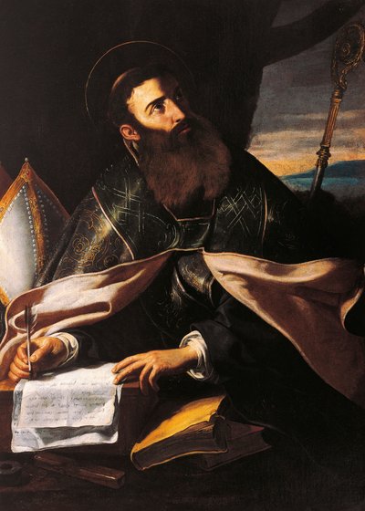 Portrait of St. Augustine of Hippo by Cecco de Caravaggio