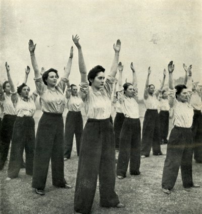 Physical Training at a Recruits Depot by Cecil Beaton