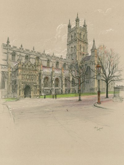 Gloucester Cathedral by Cecil Charles Windsor Aldin