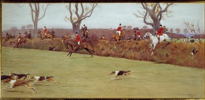 Hunting scene, the crew Blackmoor by Cecil Charles Windsor Aldin
