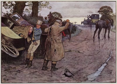 Illustration for The Pickwick Papers by Cecil Charles Windsor Aldin