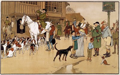 Stop at the Inn During a Hare Hunt by Cecil Charles Windsor Aldin