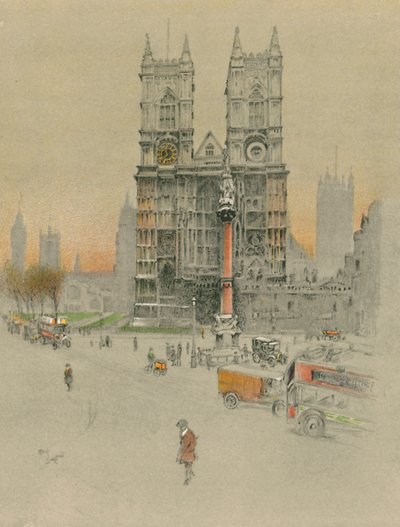 Westminster Abbey by Cecil Charles Windsor Aldin