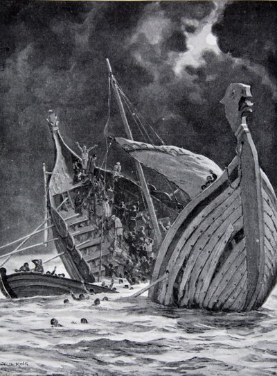 The Loss of the White Ship in 1120, Illustration from 
