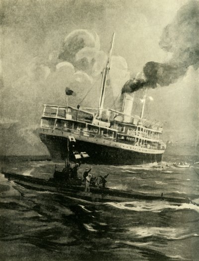 The Sinking of the Falaba, First World War, 28 March 1915 by Cecil King