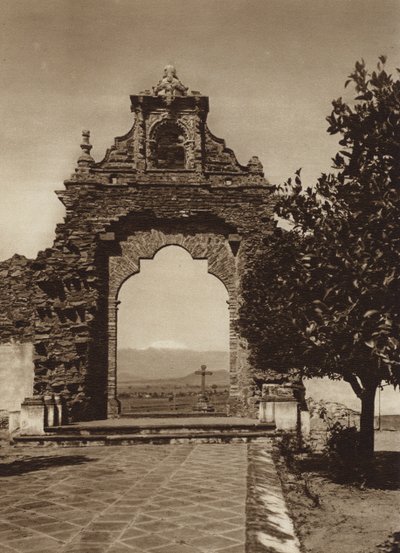 Mexico: Entrance to the Atrium of the Church of Acatepec by Cecile Seler Sachs
