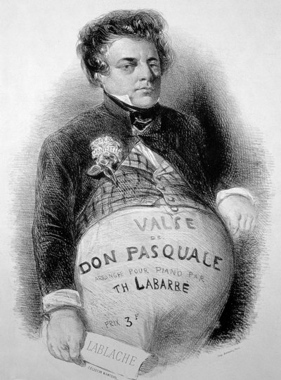 Luigi Lablache in role of Donizetti