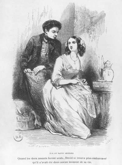 Eve and David Sechard, illustration from 