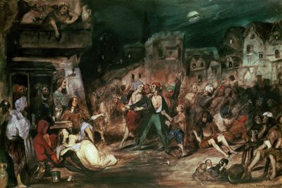 Gringoire in the Court of Miracles, illustration from chapter VI of 
