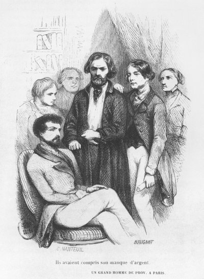 They understood his lack of money, illustration from 