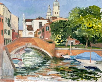 Evening Sunlight in Dorsoduro, Venice 2025 by Celia Montague