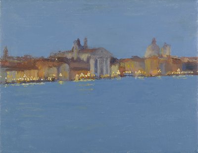 Summer Night Falling on the Zattere, Venice by Celia Montague